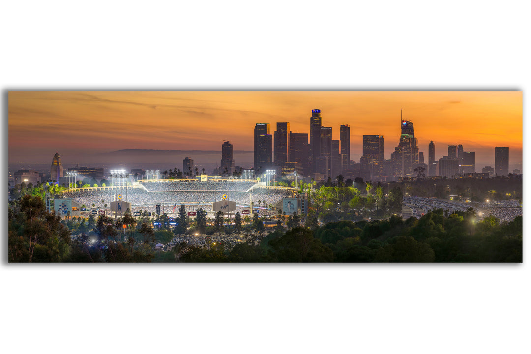 Dodger Stadium 2024 World Series Panoramic Limited Edition Print Metal Print, Canvas Chris Fabregas Fine Art Photography Wall Art print High-quality fine art photography print 