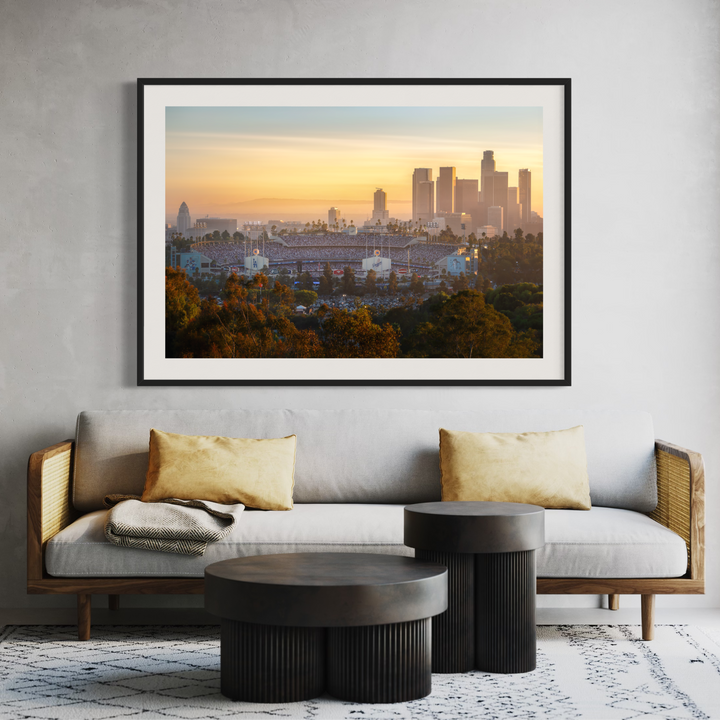 Dodger Stadium Digital Download, LA Skyline Printable, Baseball Art Digital Download Chris Fabregas Fine Art Photography Wall Art print High-quality fine art photography print 