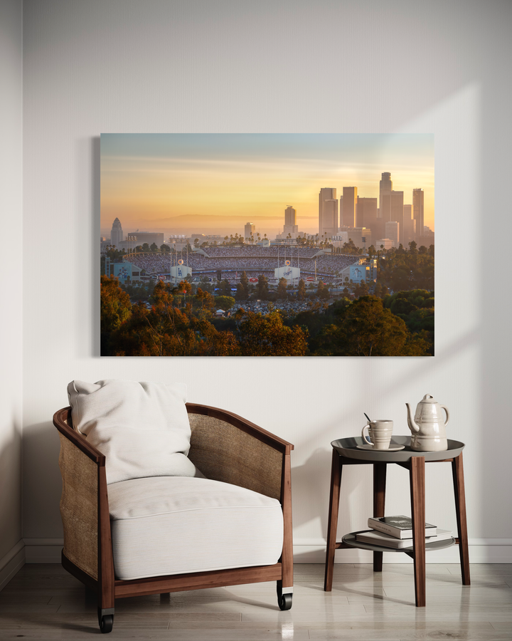 Dodger Stadium Digital Download, LA Skyline Printable, Baseball Art Digital Download Chris Fabregas Fine Art Photography Wall Art print High-quality fine art photography print 