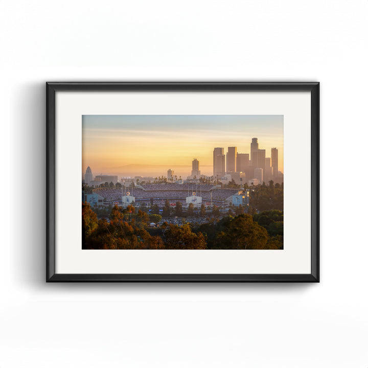 Dodger Stadium Digital Download, LA Skyline Printable, Baseball Art Digital Download Chris Fabregas Fine Art Photography Wall Art print High-quality fine art photography print 