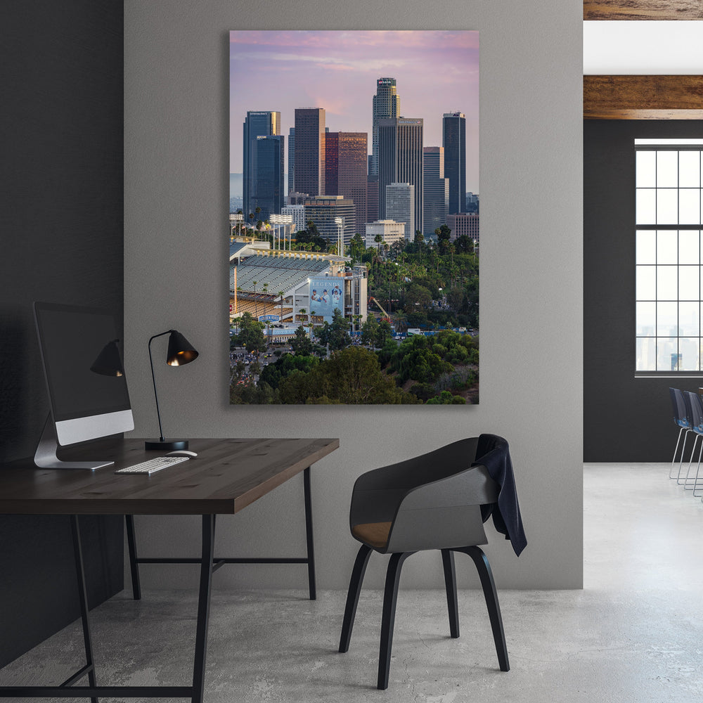 Dodger Stadium Digital Download, Los Angeles Skyline Printable Wall Art Digital Download Chris Fabregas Fine Art Photography Wall Art print High-quality fine art photography print 