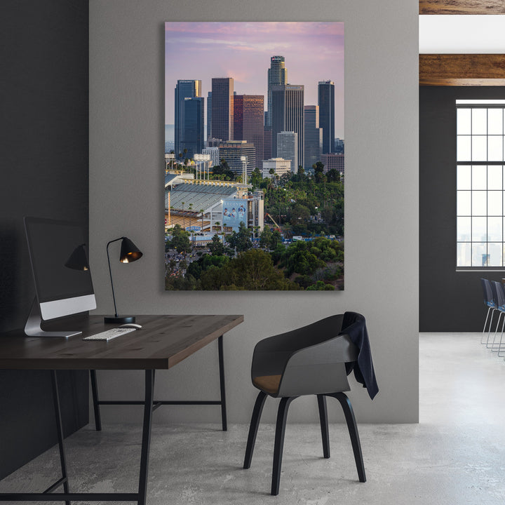 Dodger Stadium Digital Download, Los Angeles Skyline Printable Wall Art Digital Download Chris Fabregas Fine Art Photography Wall Art print High-quality fine art photography print 