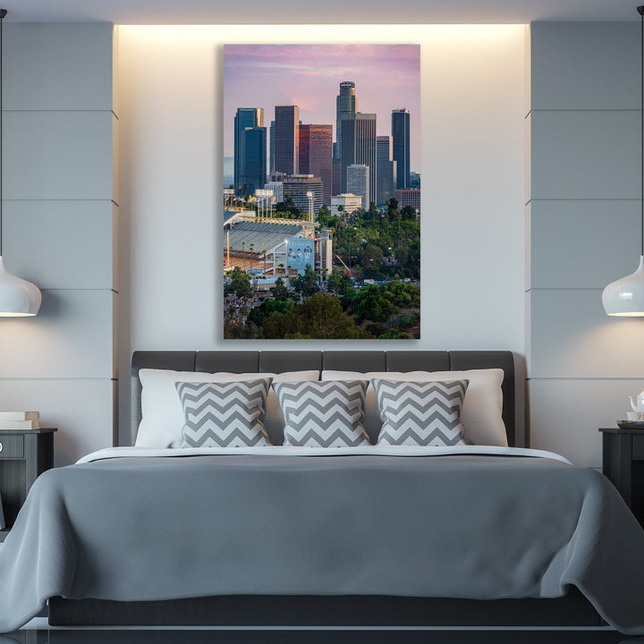 Dodger Stadium Digital Download, Los Angeles Skyline Printable Wall Art Digital Download Chris Fabregas Fine Art Photography Wall Art print High-quality fine art photography print 