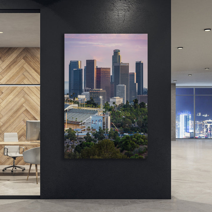 Dodger Stadium Digital Download, Los Angeles Skyline Printable Wall Art Digital Download Chris Fabregas Fine Art Photography Wall Art print High-quality fine art photography print 