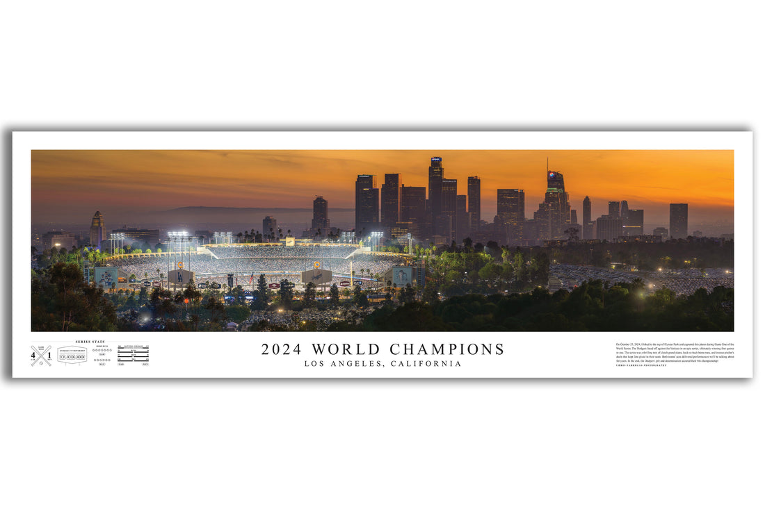 Dodgers 2024 World Series Champions fine art print preview