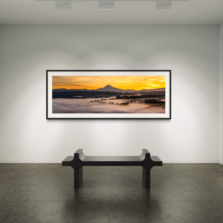 Mount Hood Panoramic Sunrise | PNW Landscape Fine Art Print Metal Print, Canvas Chris Fabregas Fine Art Photography Wall Art print High-quality fine art photography print 