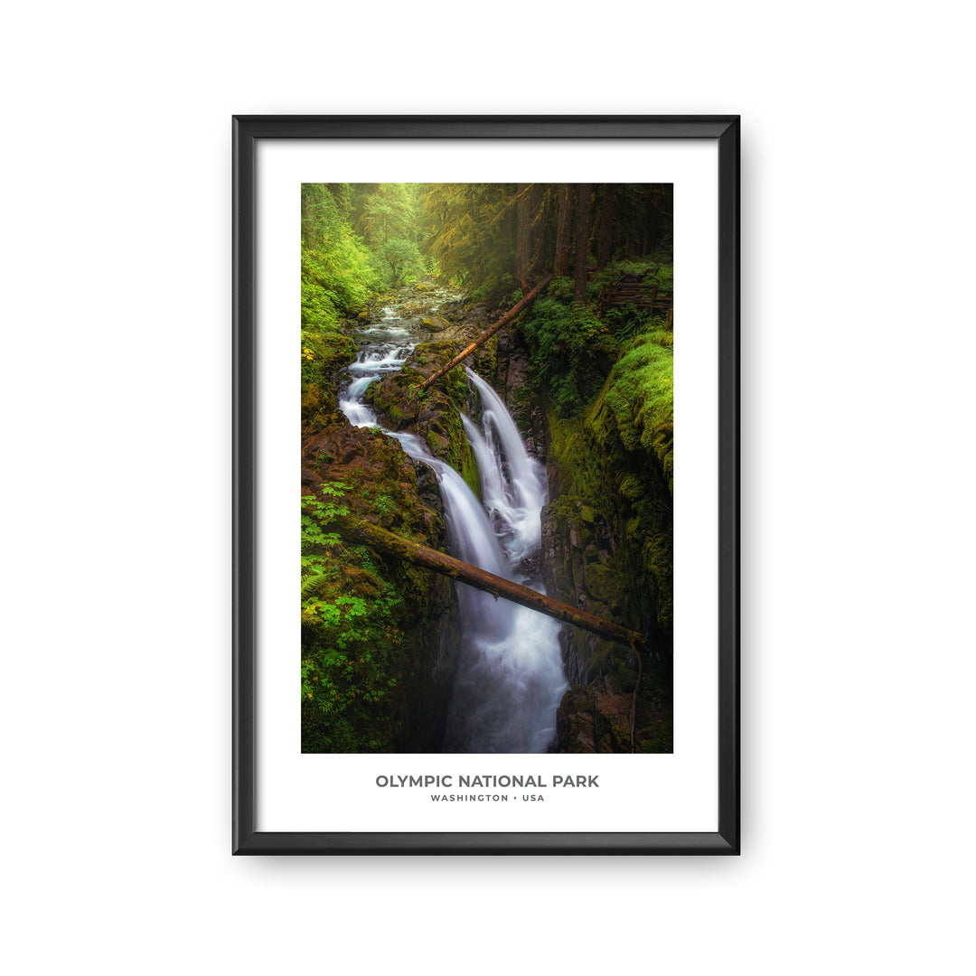 Chris Fabregas Fine Art Photography Digital Download Olympic National Park: Sol Duc Falls Digital Download, PNW Decor Wall Art print High-quality fine art photography print 