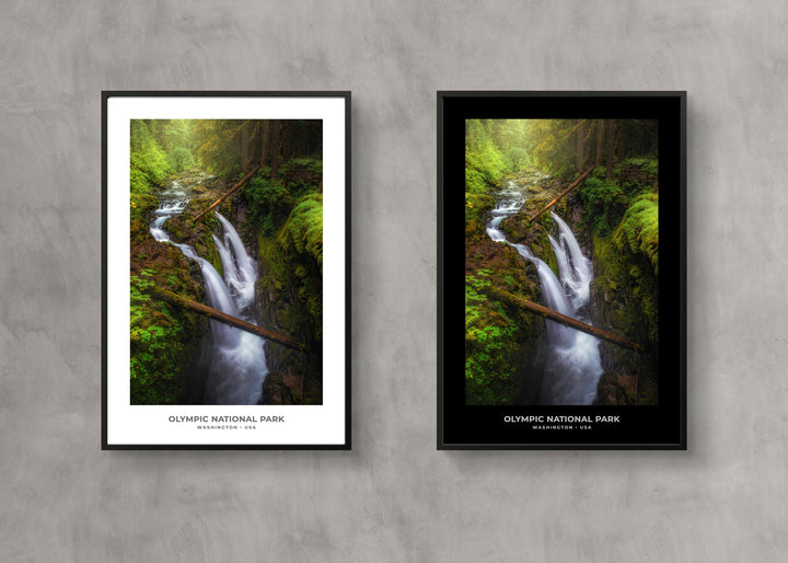 Chris Fabregas Fine Art Photography Digital Download Olympic National Park: Sol Duc Falls Digital Download, PNW Decor Wall Art print High-quality fine art photography print 