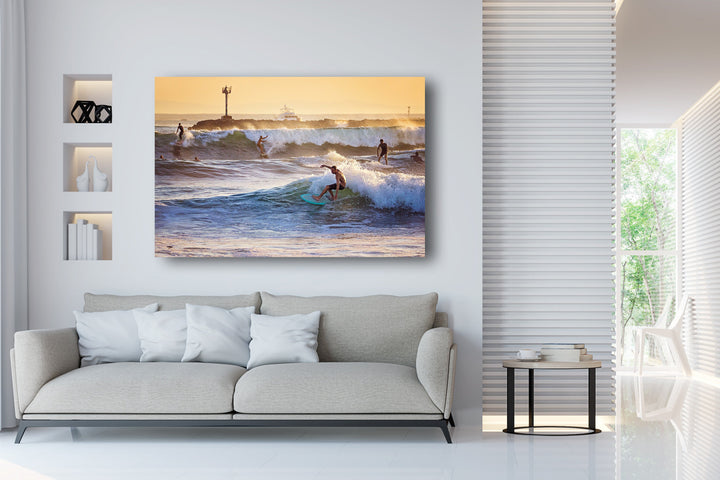 Party Waves – Seal Beach Surfer Fine Art Photography Print Metal, Wood, Canvas, Paper Chris Fabregas Photography Wall Art print High-quality fine art photography print 