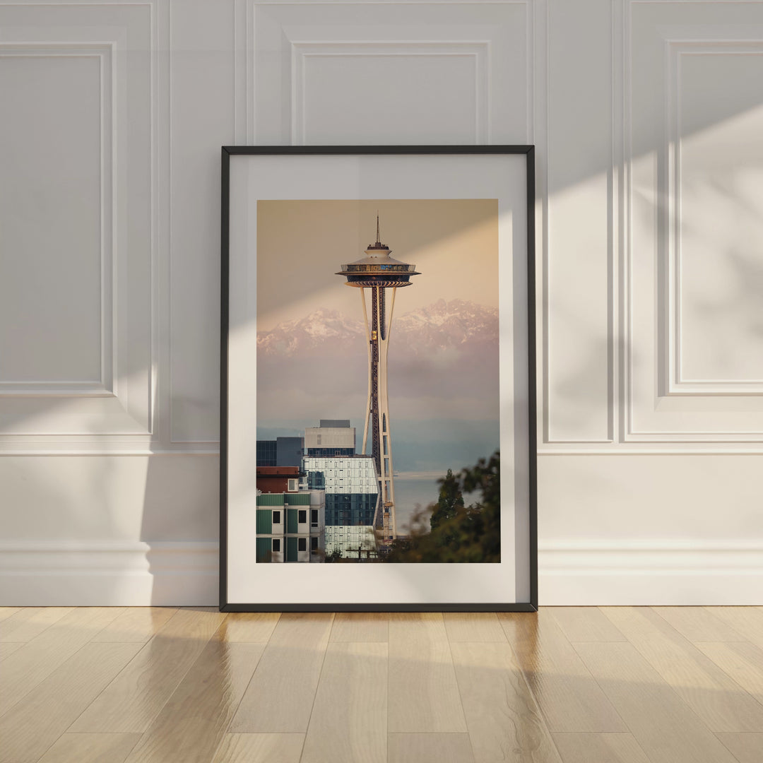 Space Needle Fine Art Print, Seattle Skyline Photography, Cityscape Art