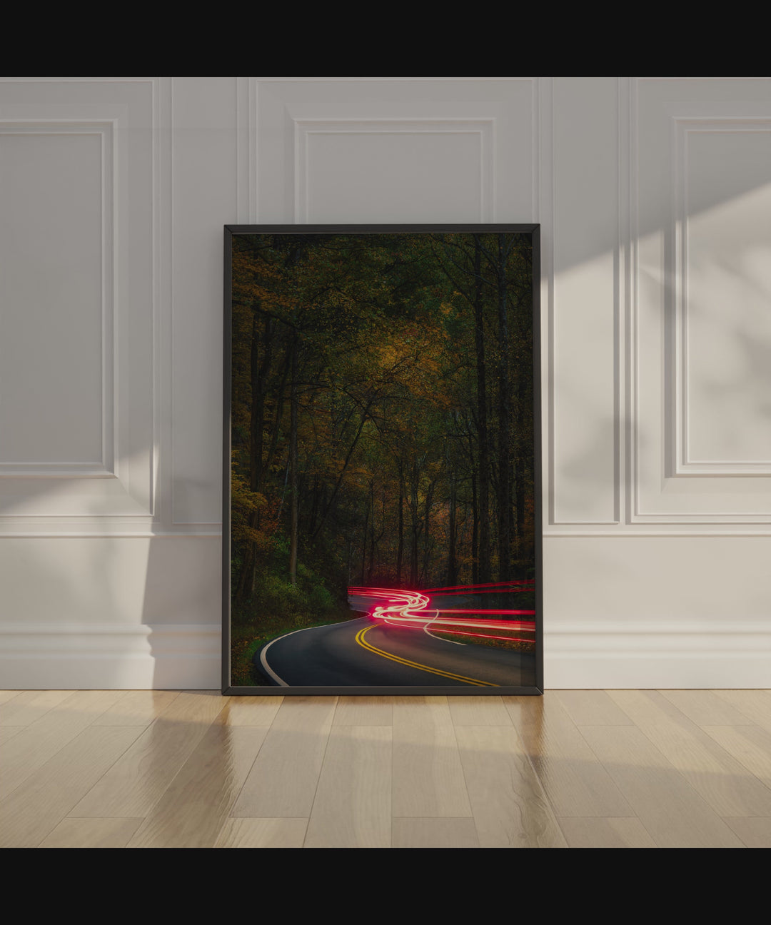SMOKY MOUNTAINS LIGHT TRAILS PHOTOGRAPHY PRINT | TENNESSEE WALL ART