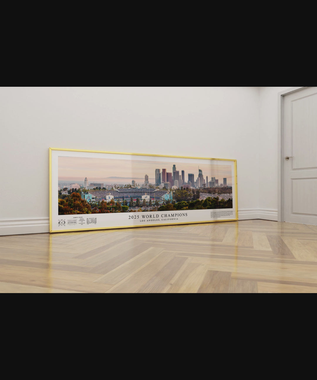 2025 World Champions – Los Angeles Dodgers Panoramic Fine Art Print (Signed & Numbered Limited Edition /99)