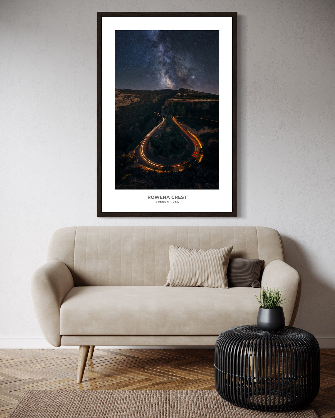 Chris Fabregas Fine Art Photography Digital Download Rowena Crest Milky Way Printable | Oregon Night Sky Digital Download Wall Art print High-quality fine art photography print 