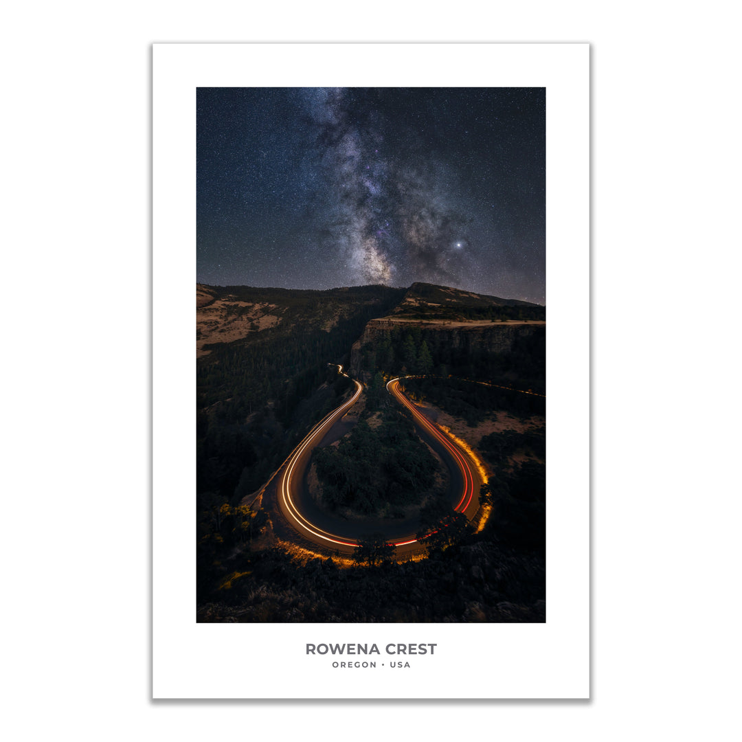 Chris Fabregas Fine Art Photography Digital Download Rowena Crest Milky Way Printable | Oregon Night Sky Digital Download Wall Art print High-quality fine art photography print 