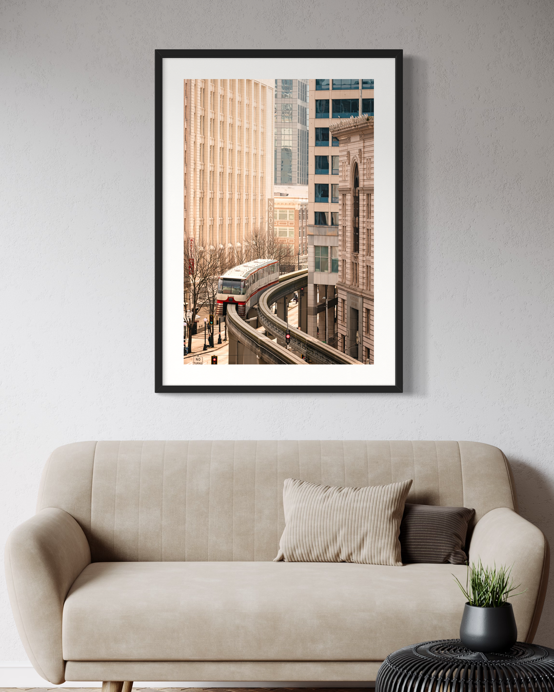 Seattle Monorail Fine Art Photography Print Fine art paper, canvas, metal, acrylic Chris Fabregas Photography Wall Art print High-quality fine art photography print 
