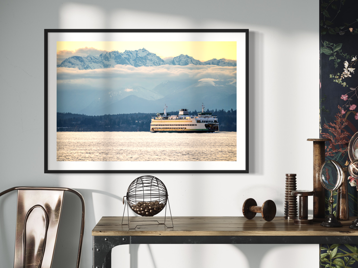 Chris Fabregas Photography Metal, Canvas, Paper, Acrylic Washington State Ferry Fine Art Print - Pacific Northwest Wall Art Wall Art print High-quality fine art photography print 