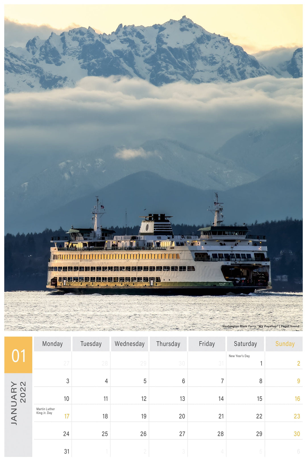 Chris Fabregas Fine Art Photography Calendars, Organizers & Planners WASHINGTON STATE CALENDAR 2022, Wall Calendar, Seattle Calendar, Pacific Northwest Calendar Wall Art print