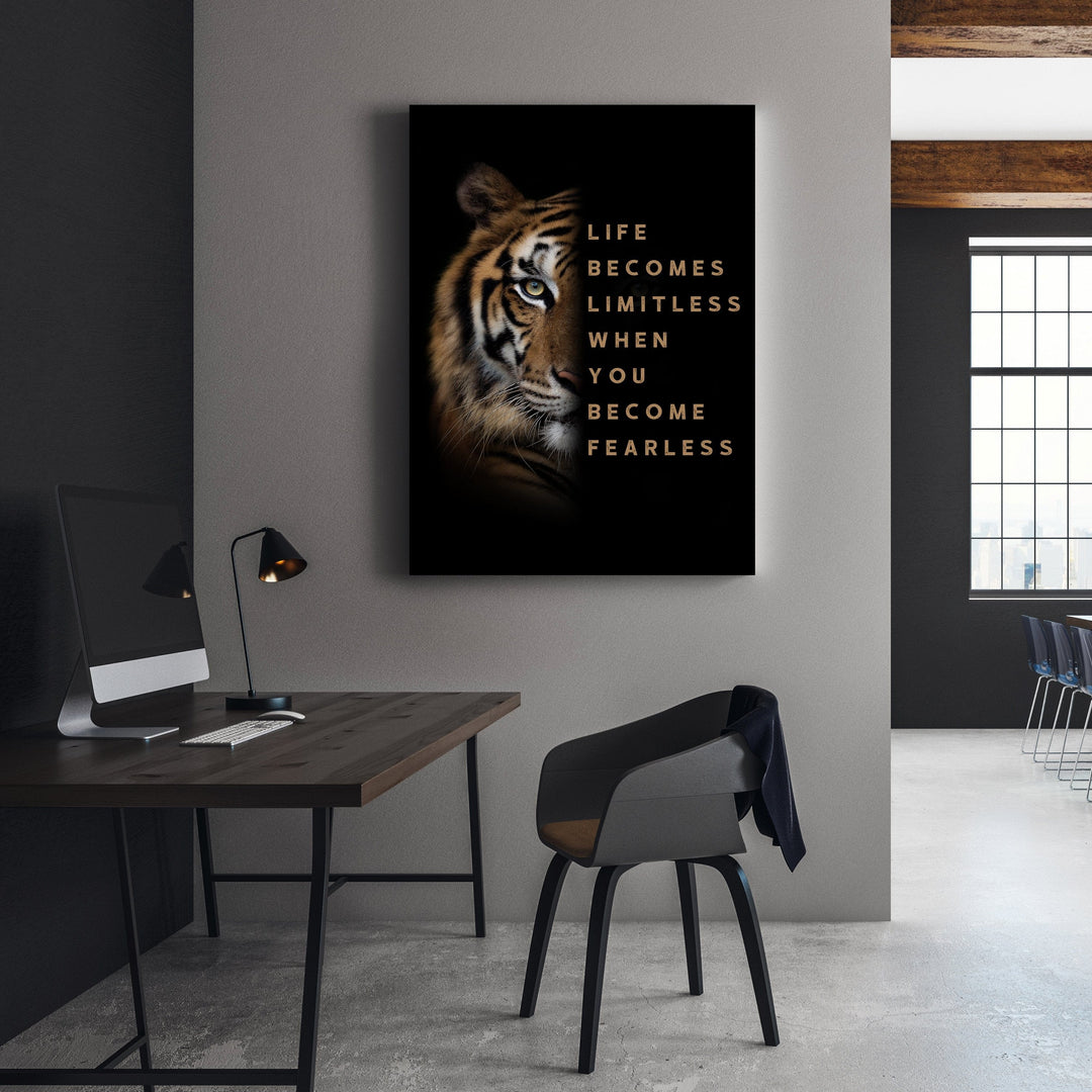 Chris Fabregas Fine Art Photography Canvas Tiger Motivational Canvas Wall Art print