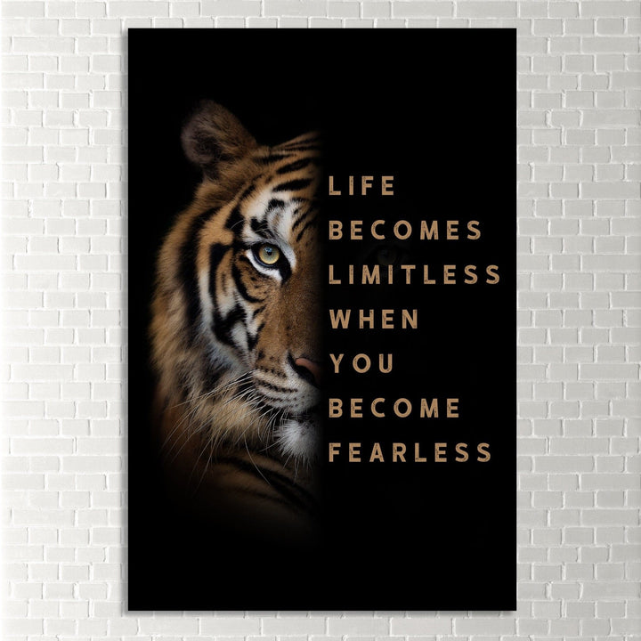 Chris Fabregas Fine Art Photography Canvas Tiger Motivational Canvas Wall Art print