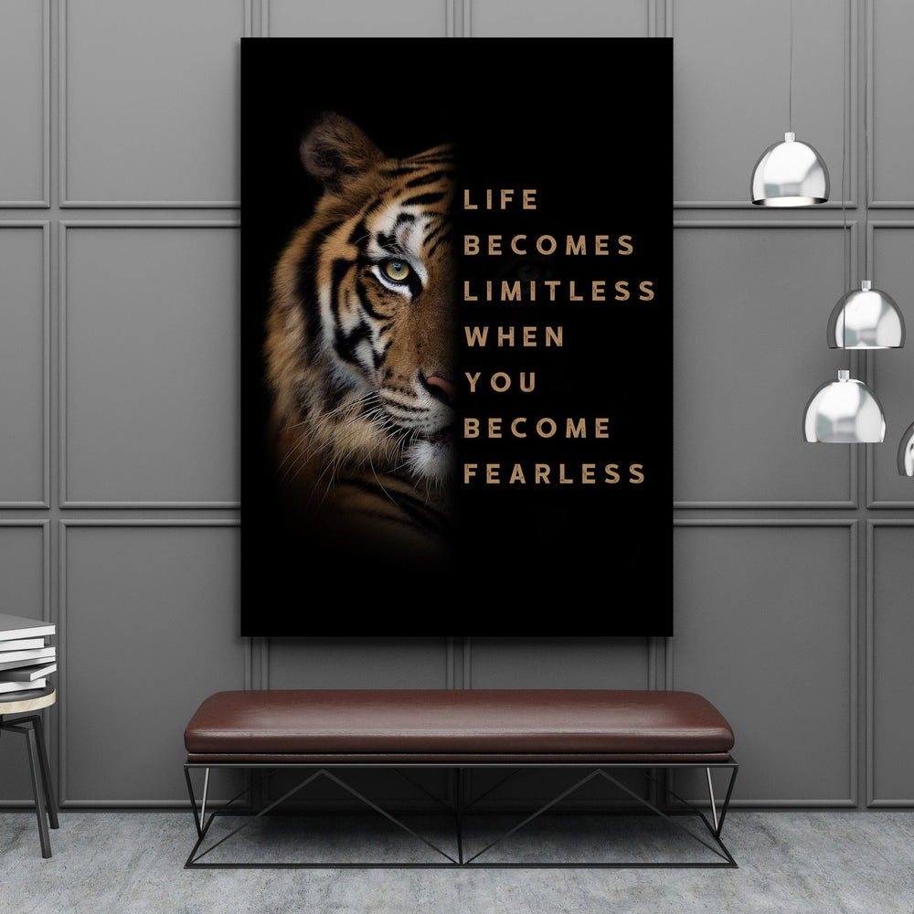 Chris Fabregas Fine Art Photography Canvas Tiger Motivational Canvas Wall Art print