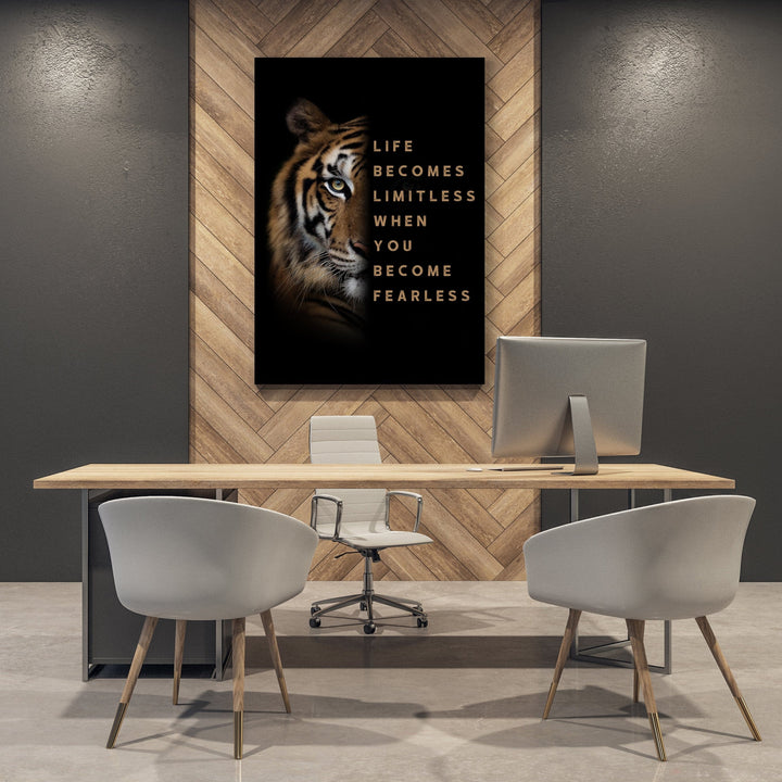 Chris Fabregas Fine Art Photography Canvas Tiger Motivational Canvas Wall Art print