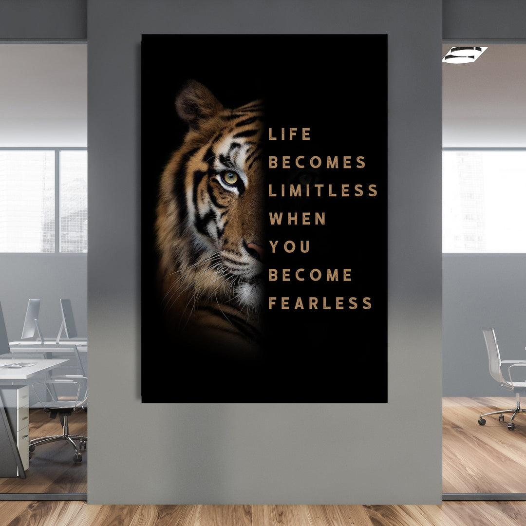 Chris Fabregas Fine Art Photography Canvas Tiger Motivational Canvas Wall Art print