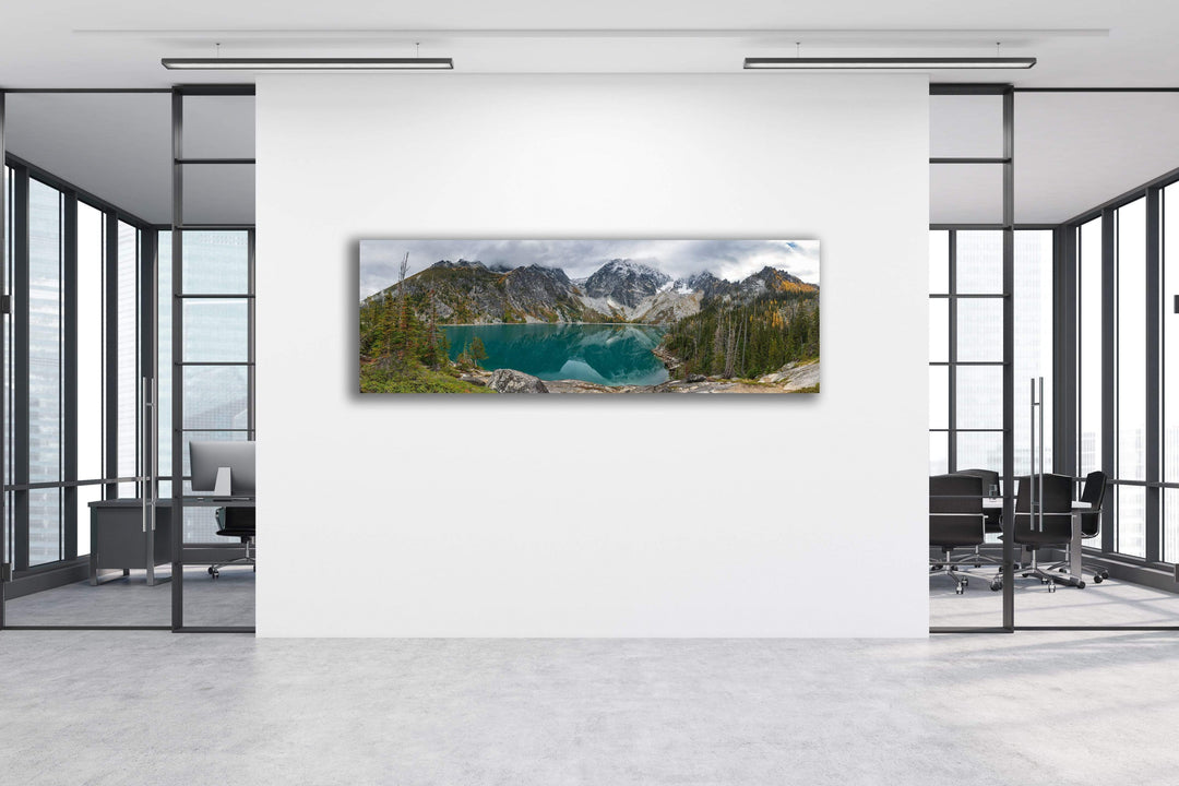 Chris Fabregas Fine Art Photography Metal Print Colchuck Lake, Washington State Panoramic Photography Wall Art print