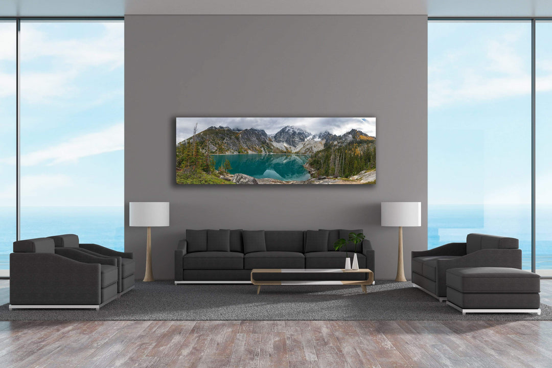 Chris Fabregas Fine Art Photography Metal Print Colchuck Lake, Washington State Panoramic Photography Wall Art print