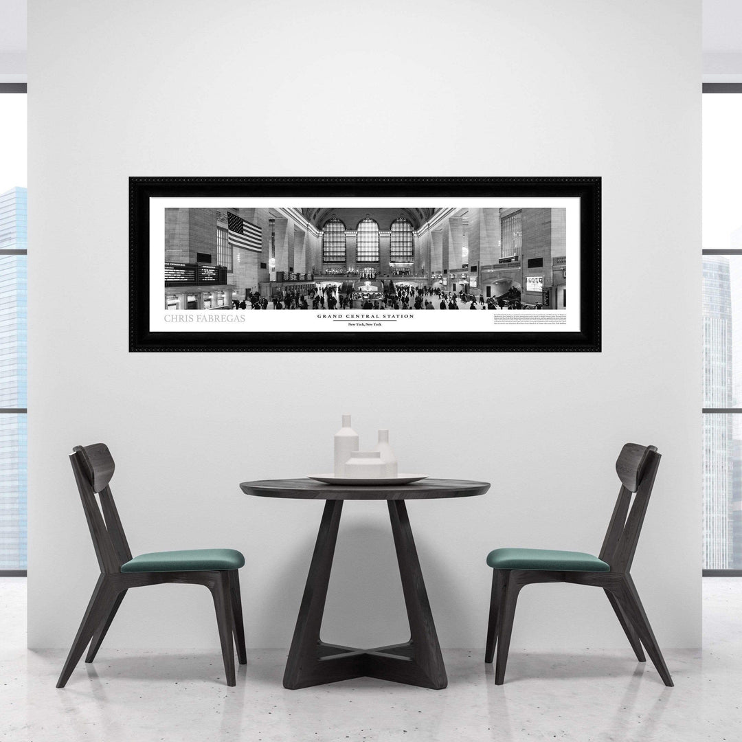 Chris Fabregas Fine Art Photography Panoramic Poster Grand Central Station, Panoramic Wall Art Poster Wall Art print