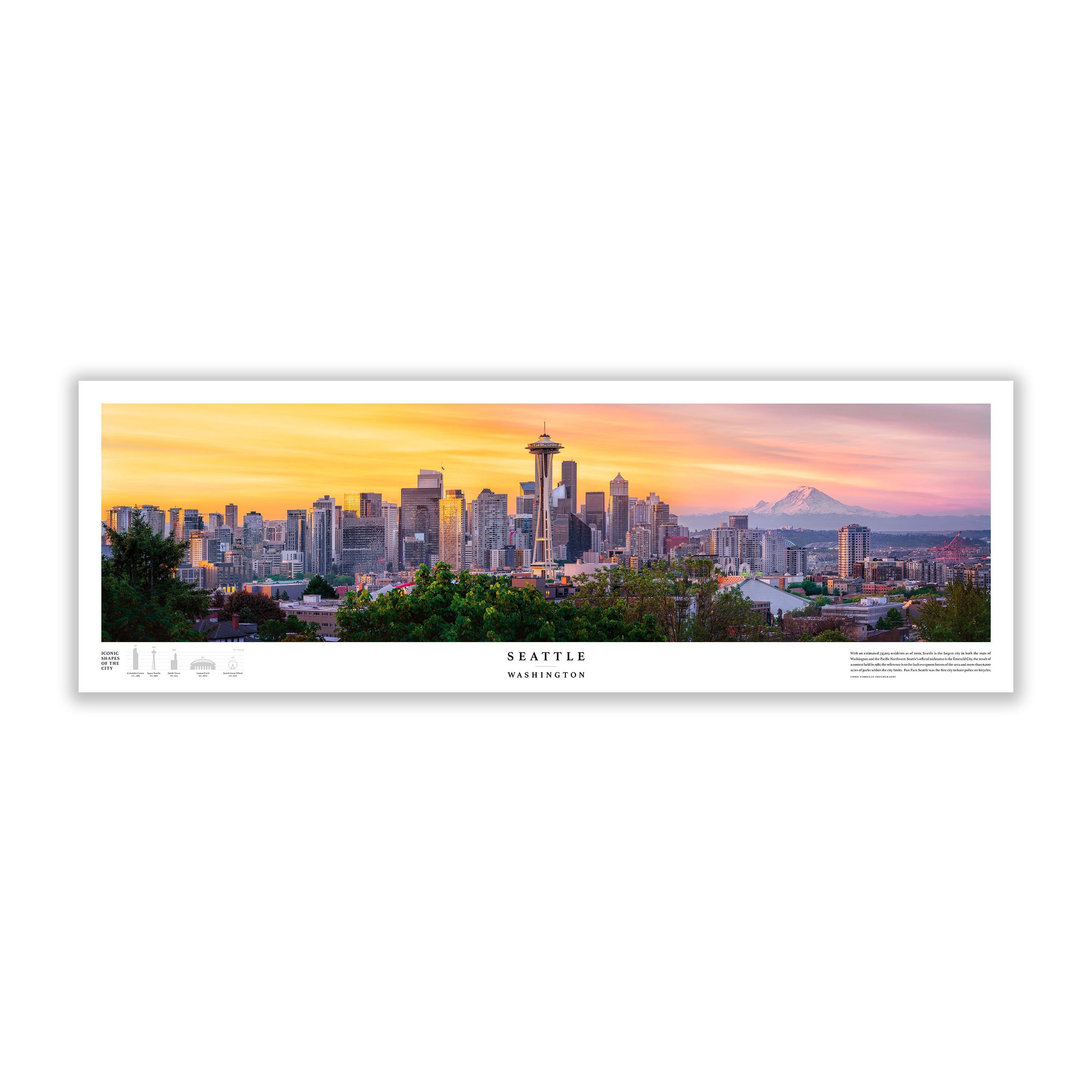 Seattle Kraken at Climate Pledge Arena Panoramic Poster - the Stadium Shoppe