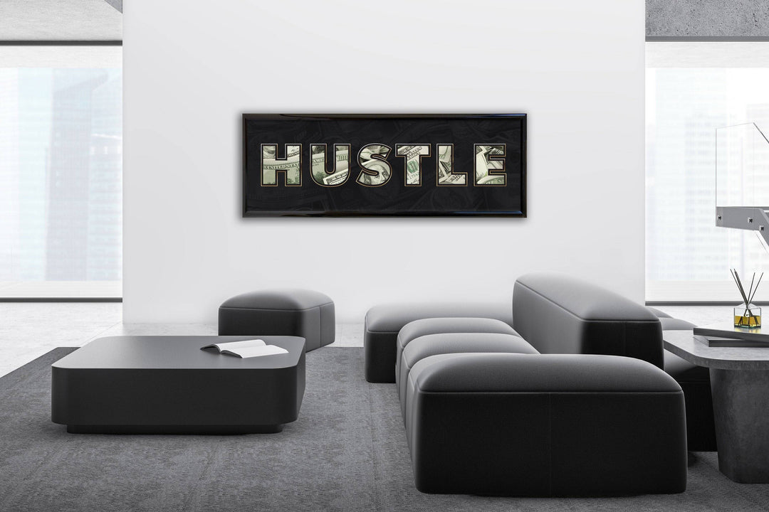 Chris Fabregas Fine Art Photography Poster Motivational Money Poster - HUSTLE Wall Art print