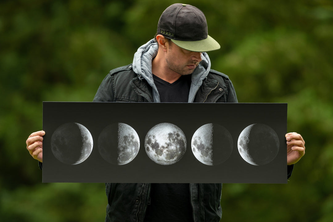 Chris Fabregas Fine Art Photography Poster Phases Of The Moon Archival Poster Art - Phases Of The Moon Wall Hanging Wall Art print