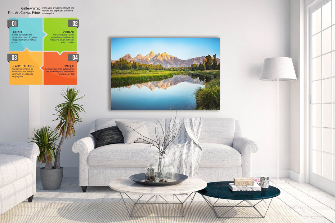 Chris Fabregas Photography Metal, Canvas, Paper Grand Teton National Park, Schwabacher Landing Wall Art Wall Art print