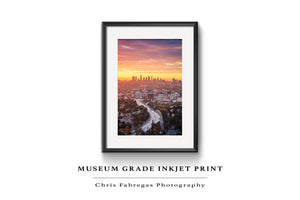Chris Fabregas Photography Metal, Canvas, Paper Los Angeles Sunrise, Photographic Wall Decor Wall Art print
