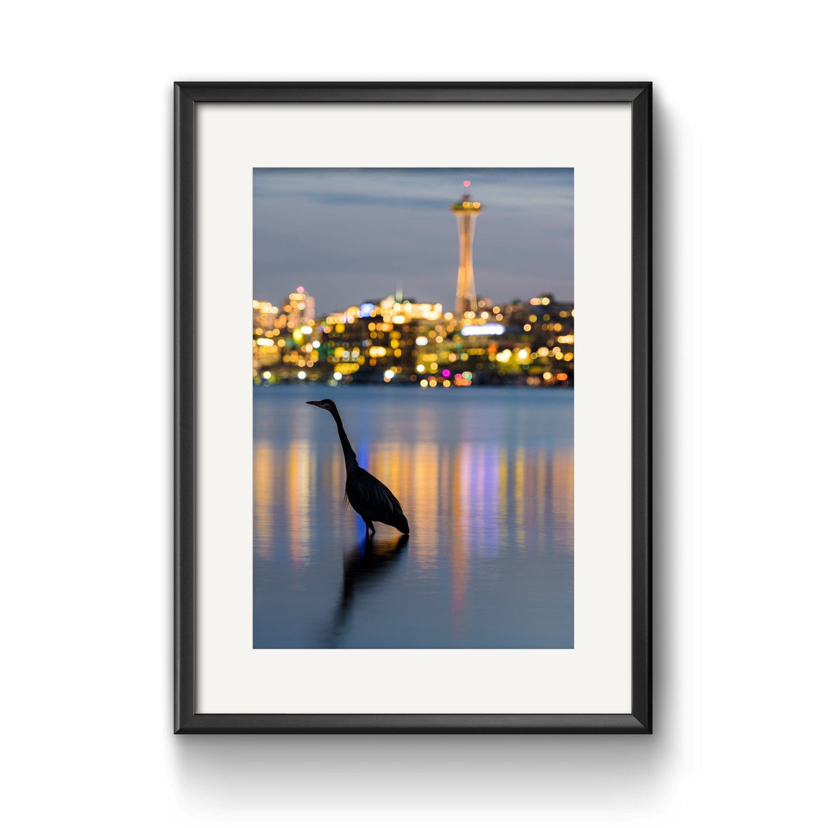 Great Blue Heron Wildlife shown as a Museum Grade Inkjet Paper print