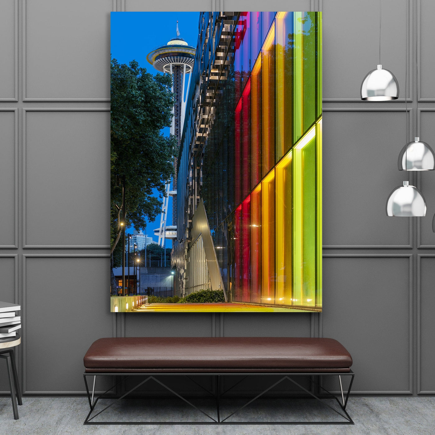 Seattle Great Wheel Breathe in the Beauty displayed in a contemporary room interior