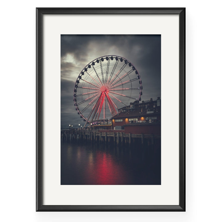 Chris Fabregas Photography Metal, Canvas, Paper Seattle Great Wheel Wall Art print