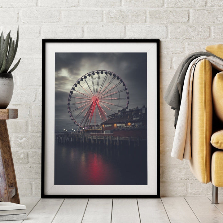 Chris Fabregas Photography Metal, Canvas, Paper Seattle Great Wheel Wall Art print