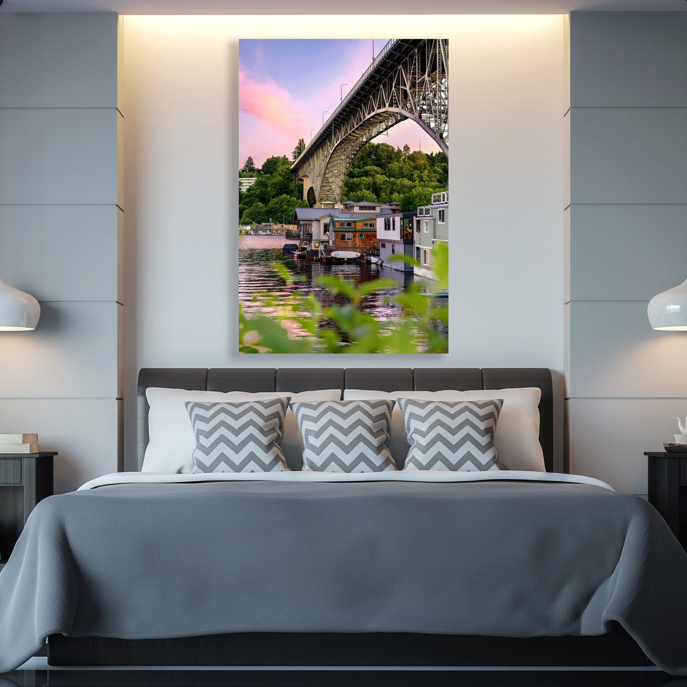 Seattle Houseboats Limited Edition displayed in an elegant room interior