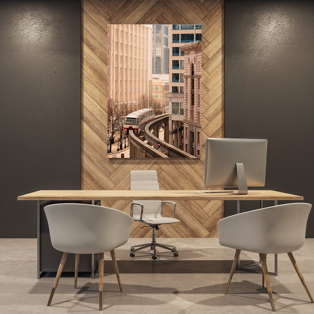 Chris Fabregas Photography Metal, Canvas, Paper Seattle Monorail Photographic Print Wall Art print