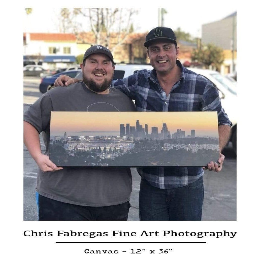 Dodger Stadium 2018 World Series Game 3 Fine Art Print displayed in a styled room interior 5