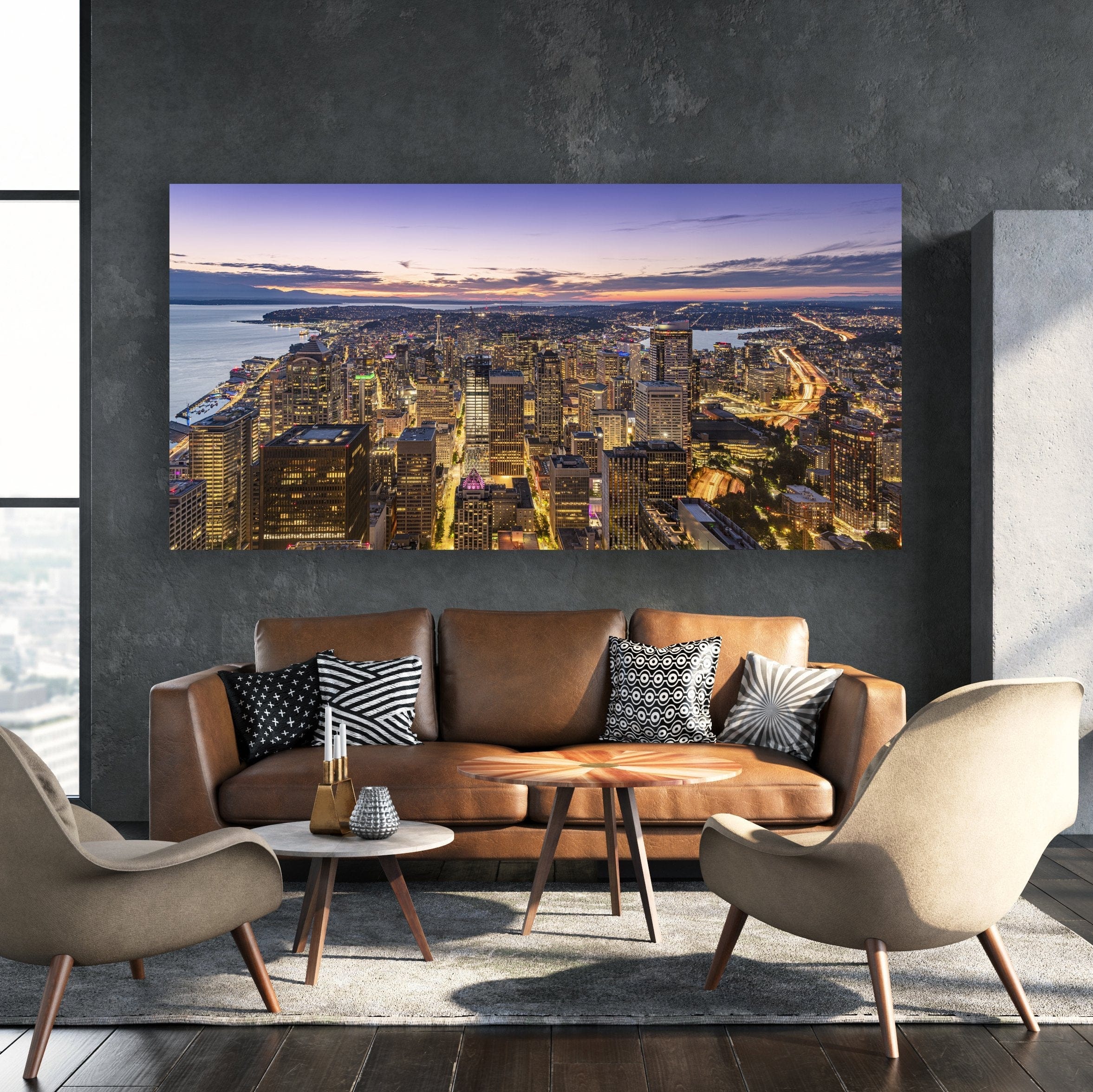 Downtown Seattle Panoramic Limited Edition Print