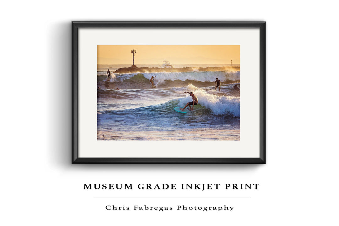 Chris Fabregas Photography Metal, Wood, Canvas, Paper Party Waves - Seal Beach California Wall Art print