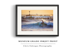 Chris Fabregas Photography Metal, Wood, Canvas, Paper Party Waves - Seal Beach California Wall Art print