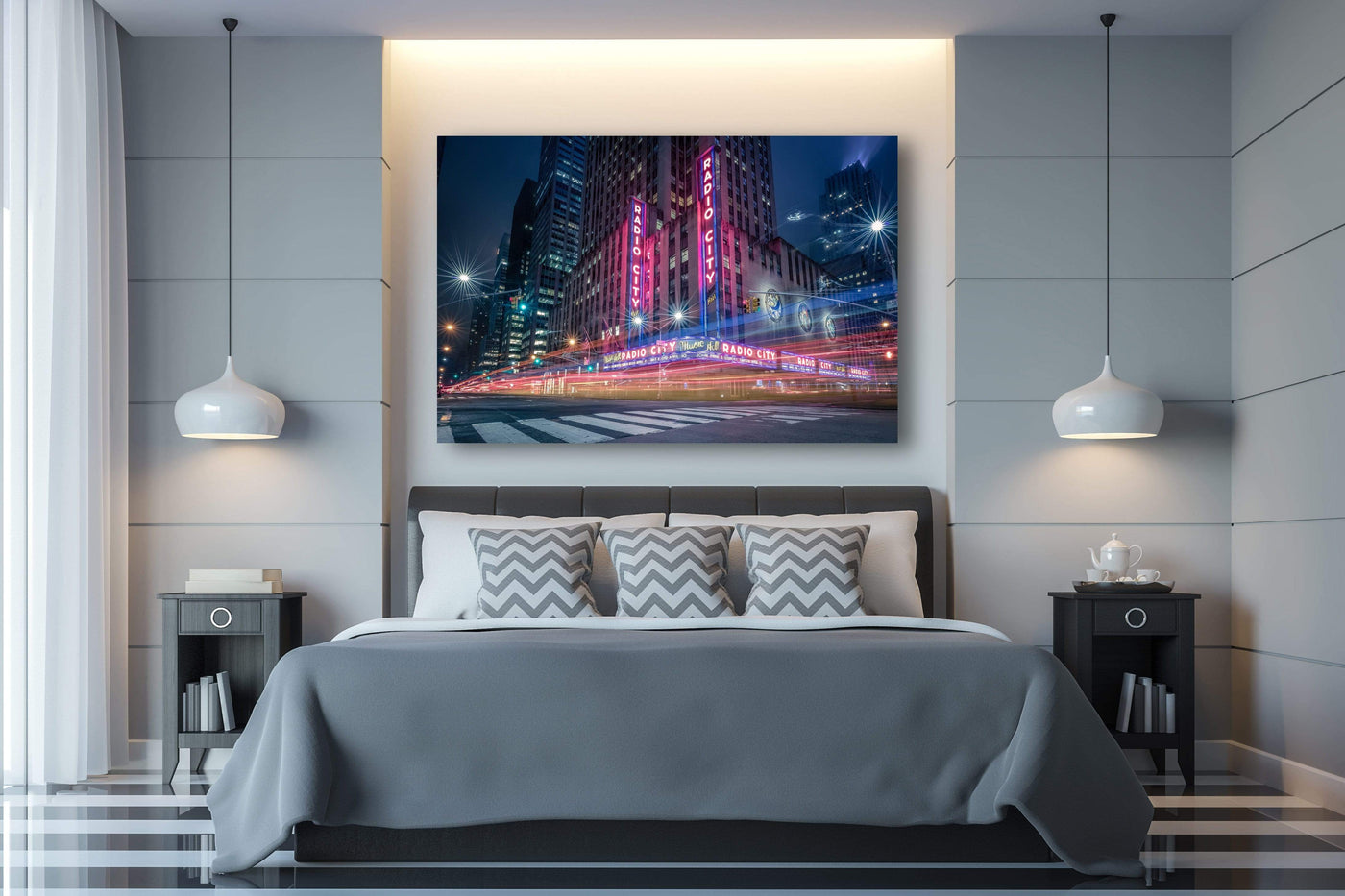 Radio City Music Hall displayed in a styled room interior