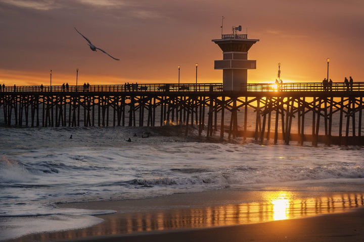 Chris Fabregas Photography Metal, Wood, Canvas, Paper Seal Beach Sunset Wall Art print