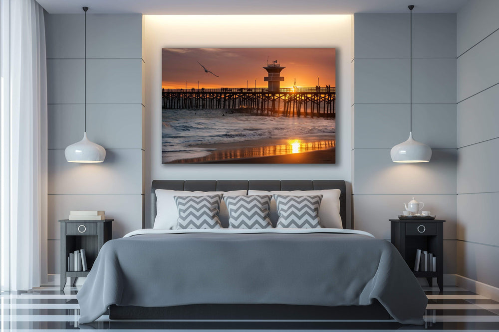 Chris Fabregas Photography Metal, Wood, Canvas, Paper Seal Beach Sunset Wall Art print