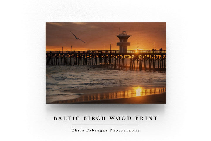 Chris Fabregas Photography Metal, Wood, Canvas, Paper Seal Beach Sunset Wall Art print