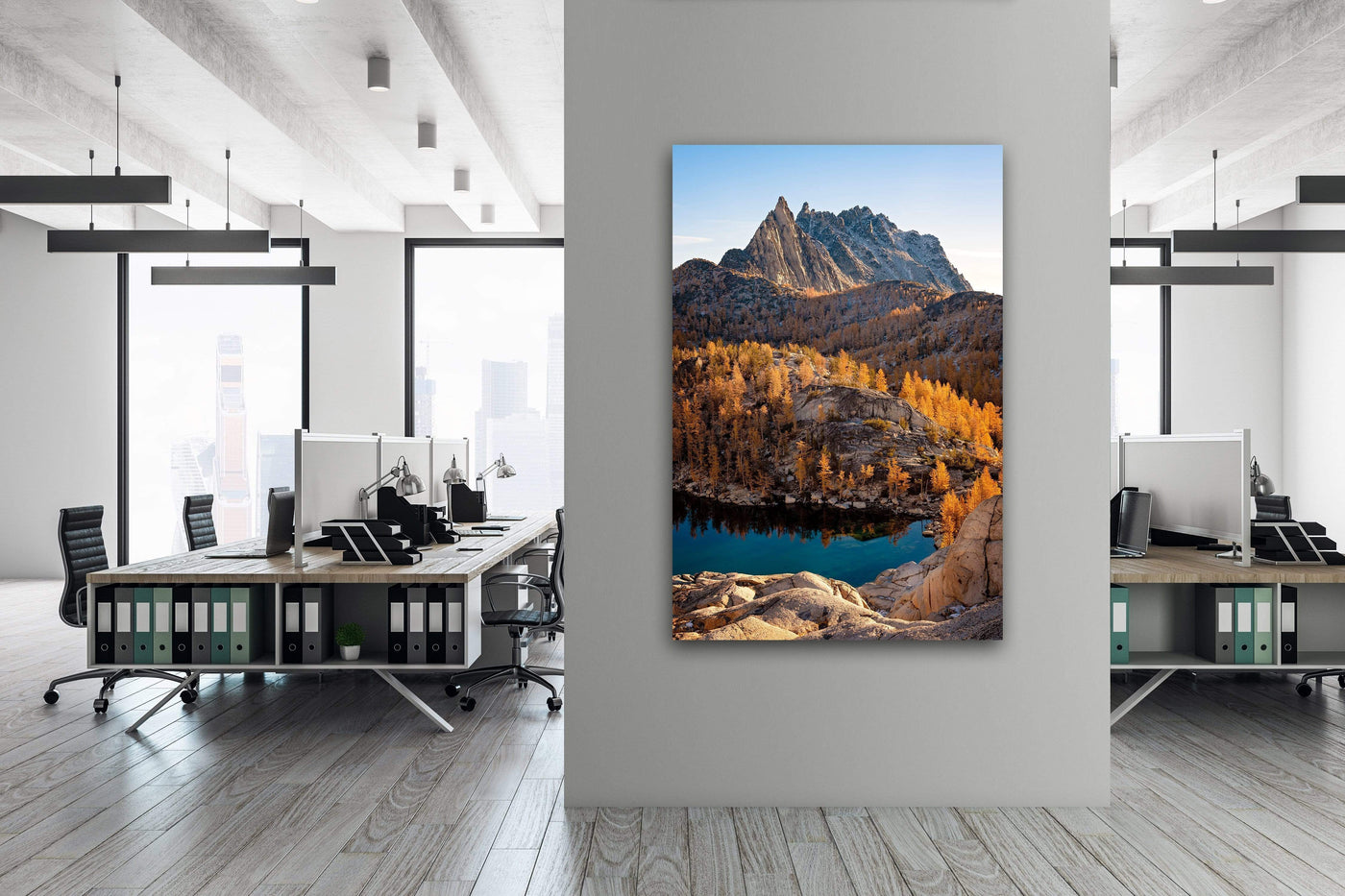 Prusik Peak Enchantments Washington displayed in an elegant room interior