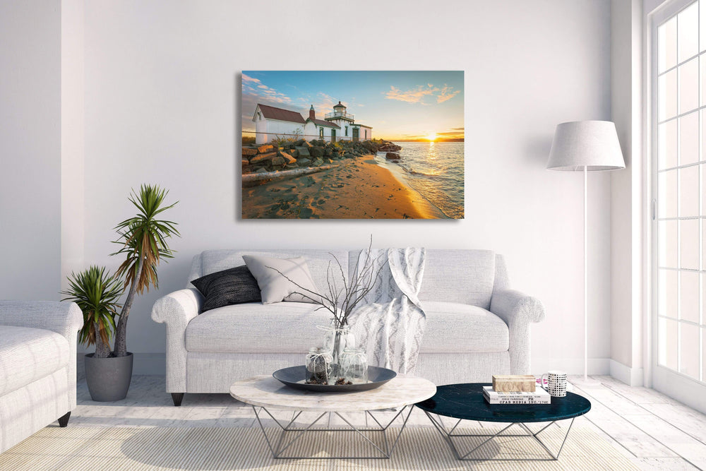 Chris Fabregas Photography Metal, Wood, Canvas, Paper West Point Lighthouse In Seattle's Discovery Park Wall Art print